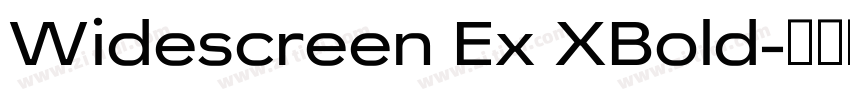 Widescreen Ex XBold字体转换